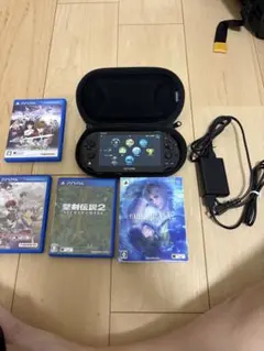 PS Vita 本体 + ゲームソフト5本 + 充電器