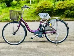 ヤマハPAS電動アシスト自転車24インチ淡いピンク色関東圏配送可能