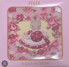 サンリオ　フェイラー　FEILER マロンクリーム　ハンドタオル　花柄タオル フェイラー サンリオ ハンカチ マロンクリーム 新品未開封 FEILER
