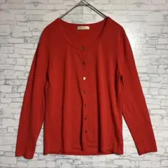 BALLSEY ウール100% レッド カーディガン 長袖 38サイズ　トップスのサムネイル