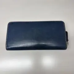 長財布 ラウンドファスナー ネイビーのサムネイル