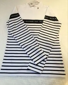 トミーヒルフィガー　ハイネック　Tシャツ　ブラック