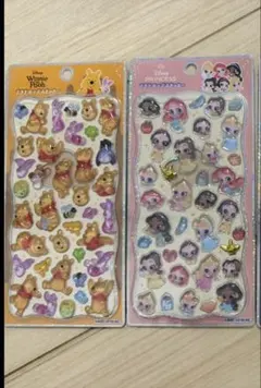 【正規品】　プチドロステッカー２枚セット　ディズニー