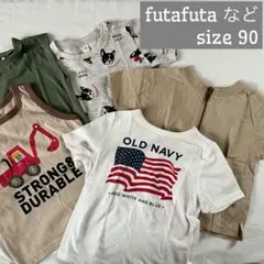 フタフタ　オールドネイビー　西松屋　半袖＆タンクトップ５枚セット　size90