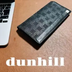 dunhill 　ダンヒル　ブラック D8 長財布 レザー　PVC