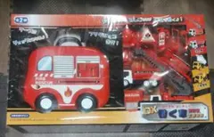 はしご消防車、 FIRE RESCUE　DX働く車消防車・工事車両　6個セット