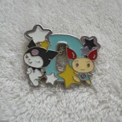 クロミ×けんけつちゃん　血液型ピンバッジO型