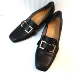 DIANA バックル付きヒールローファー23.5cm