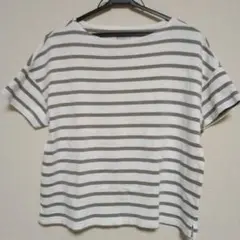 無印良品☆ボーダー半袖Tシャツ