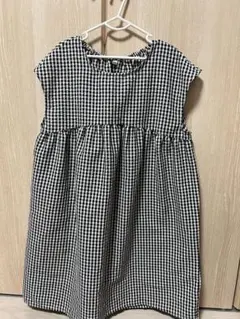 ギンガムチェック ノースリーブワンピース 150