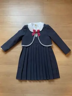 120cm女子　ネイビー フォーマルワンピース