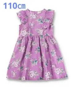 ブランシェス　花柄半袖ワンピース　110㎝