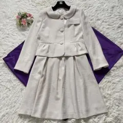 新品 Feroux フェルゥ セットアップ M 2way ノーカラー ツイード