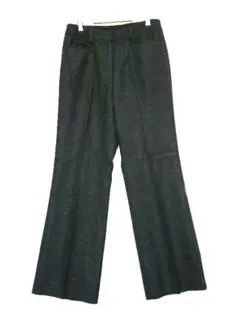 【ジユウク】オンワード樫山/ストレートパンツ/ワイドパンツ/ダークグレー/ウール