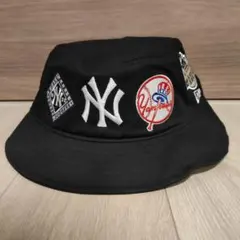 新品未使用大きめXL NEWERAニューエラ ヤンキースバケットハット 黒