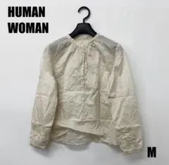 HUMAN WOMAN 長袖シャツ Mサイズ 女性