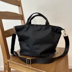ナイロントートバッグ ブラック 2wayショルダー