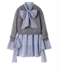 新品 スナイデル レイヤードボウタイチュニック - メルカリ