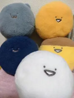 お文具といっしょ ふわふわまんまるぬいぐるみ5点セット
