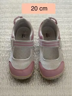 IFME イフミー　上履き　ホワイト/ピンク　 (20.0 cm)