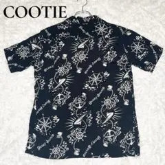 COOTIE クーティー 碇柄 マリンテイスト 黒 アロハ シャツ Sのサムネイル
