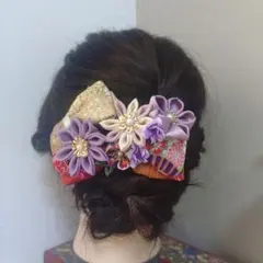 髪飾り　七五三　成人式　卒業式　袴　振り袖　着物　つまみ細工　リボン