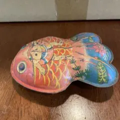 ヴィンテージ 昭和レトロ ソフビ金魚 鳴り物 当時物 浮き金魚　約15cm ヴィンテージ 昭和レトロ ソフビ金魚 鳴り物 当時物 浮き金魚 約15cm