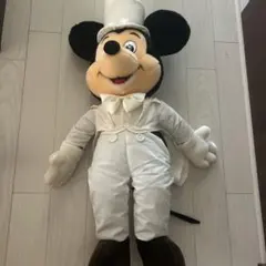ディズニー ミッキーマウス ぬいぐるみ 白いタキシード 約70cm