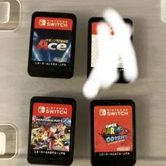 Nintendo Switch ゲーム4本セット、あつ森、遊び、マリメ、マイクラ