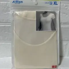 AIRism Uネック半袖Tシャツ （XL ）薄ピンク