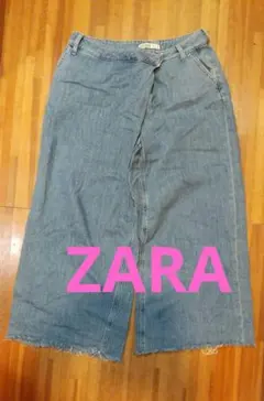 ZARA BASIC Z1975 DENIM ガウチョ パンツ デニム