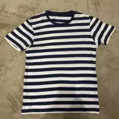 UNIQLO ユニクロ ネイビーとホワイトのストライプTシャツ Sサイズ
