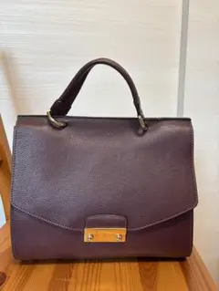 ✨良品✨ フルラ トートバッグ ディーヴァ 留め金具 バイカラー 