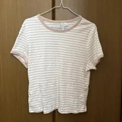 ストライプ 半袖Tシャツ XL