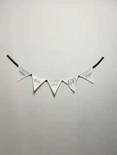 Last 100days 刺繍　ガーランド