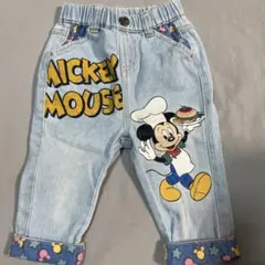 LITTC リトシー ミッキーデニムパンツ80