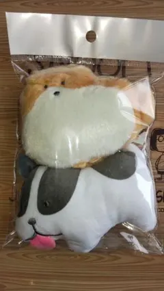 つぶらな瞳の犬と猫 ぬいぐるみ 2点セット マスコット キーホルダー