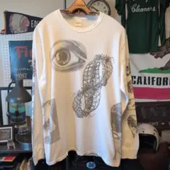 00s M.C.Escher エッシャーだまし絵 ロンT 袖プリントのサムネイル