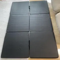 折りたたみ収納可能‼️プレイマット 60x180 cm　2枚セット　黒