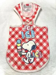 美品 ✨ PEANUTS スヌーピー 犬服 タンクトップ DS 夏 レッドのサムネイル