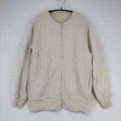 GU ジーユー ベージュ カーディガン スナップボタン Mサイズ