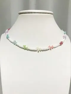 <N7-H>バルーンアート犬のネックレス/マイルドレインボー