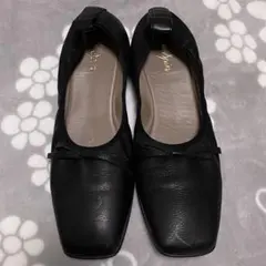 値下げ！【美品】スクエアトゥ バレエシューズ
