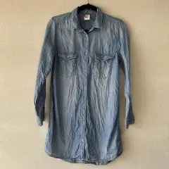 H&M★デニムチュニックシャツ L