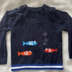 Jacadi 36M 96cm セーター　おさかな