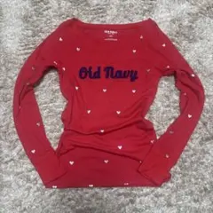 OLD NAVY ロゴプリント 長袖ロングTシャツ Sのサムネイル