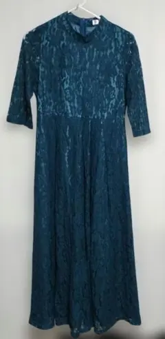 美品✨レースレディース　五分袖　総レースワンピース　オケージョンドレス　М