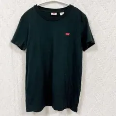 リーバイスミニロゴ Tシャツ 黒 S メンズXS相当 綿100 春夏レディース可