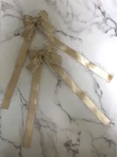 量産型ロング姫リボン♡アンティークゴールド♡