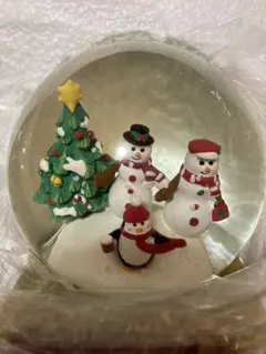 【新品】★煌めくスノーマンとクリスマスツリリー★のスノードームStarbucks